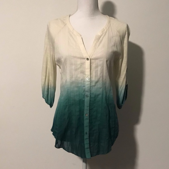Turquoise Ombré Shirt by TINY - Picture 3 of 11